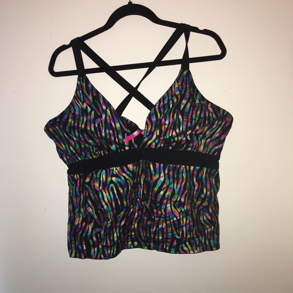 Rainbow swim top